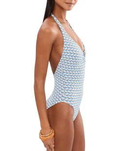 Seafolly Mala Ring Front Halter One-Piece Women's