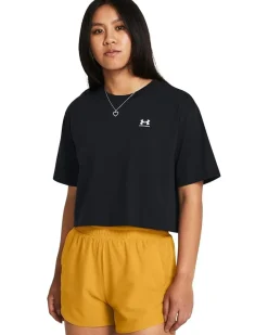 Under Armour Boxy Crop Logo Short Sleeve T Shirt Women's