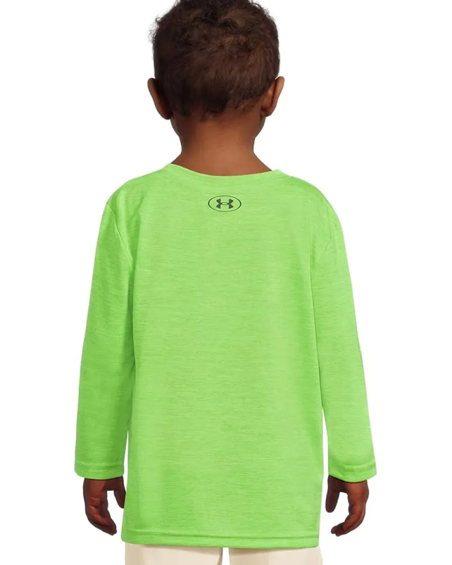 Under Armour Kids Logo Frame Twist Tech Long Sleeve (Little Kid)