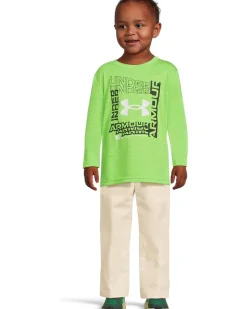 Under Armour Kids Logo Frame Twist Tech Long Sleeve (Little Kid)