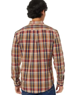 U.S. POLO ASSN. Long Sleeve Classic Fit 1 Pocket Yarn Dye Poplin Large Plaid Multicolor Woven Shirt Men's
