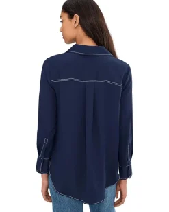 Vince Camuto Half Placket with Two Front Pockets Women's