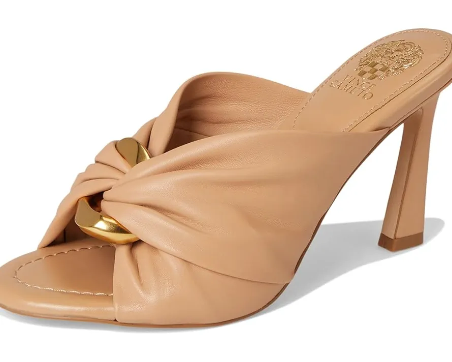Vince Camuto Patie Buckle Gathered High Heel Sandal Women's