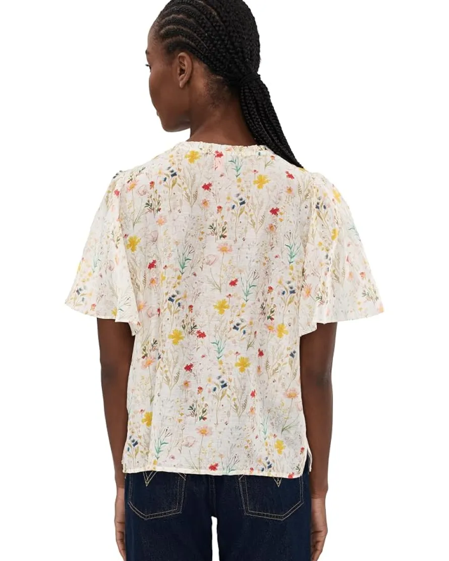Vince Camuto Tie Neck Pincess Sleeve Blouse Women's