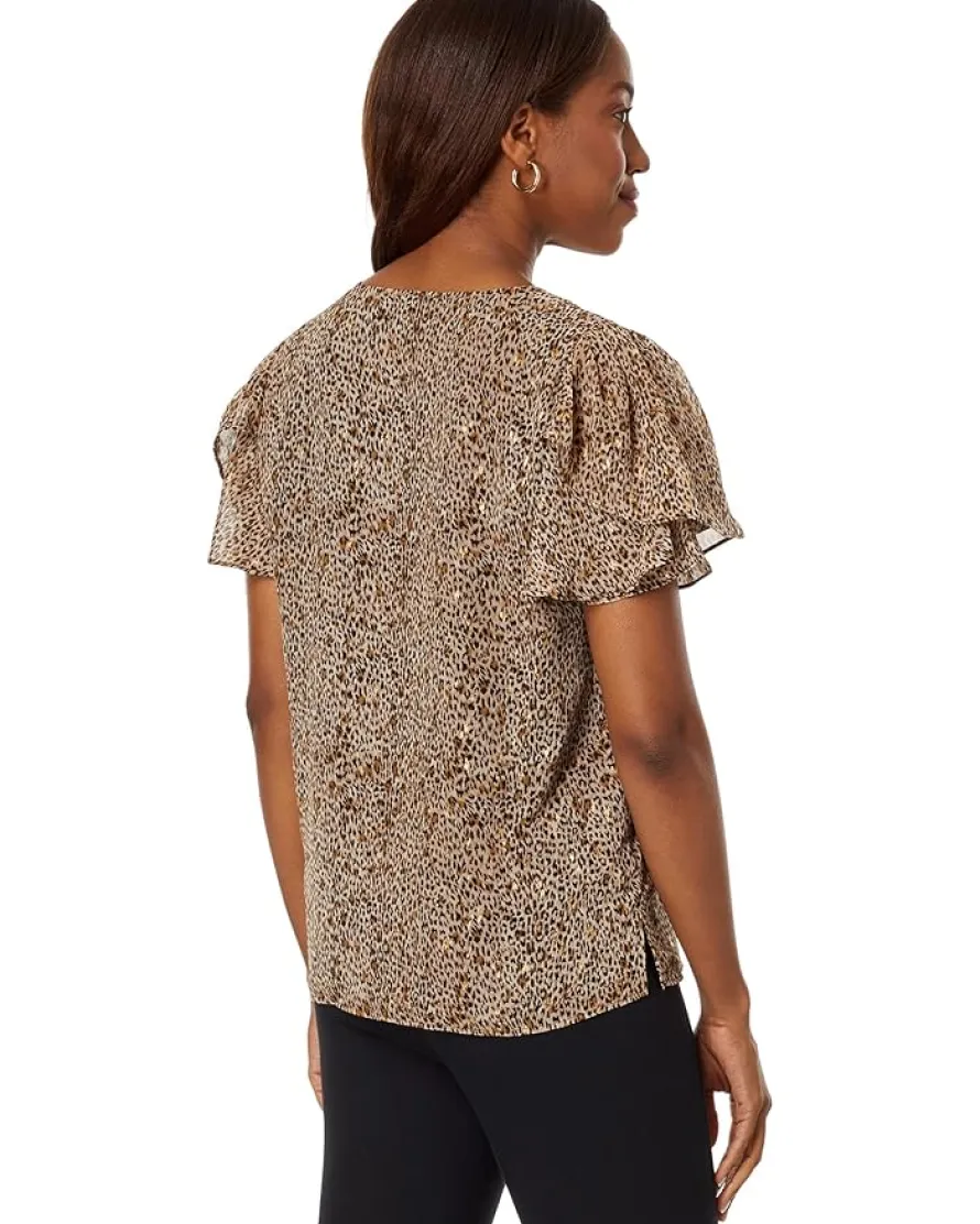 Vince Camuto V-Neck Tulip Sleeve Blouse Women's