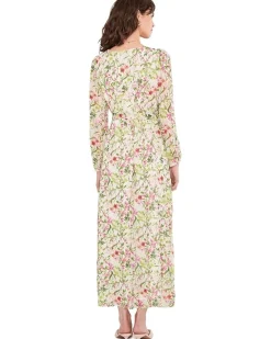 Vince Camuto Wrap Front Bubble Sleeve Maxi Women's