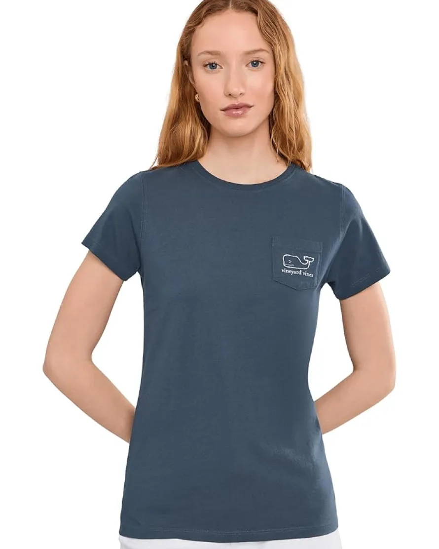 Vineyard Vines Vintage Whale Short Sleeve Pocket Tee Women's
